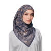 Majestica Printed Square in Eleanor Navy